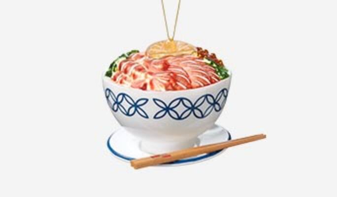 Ornement en forme de nouilles ramen CANVAS couleurs vives