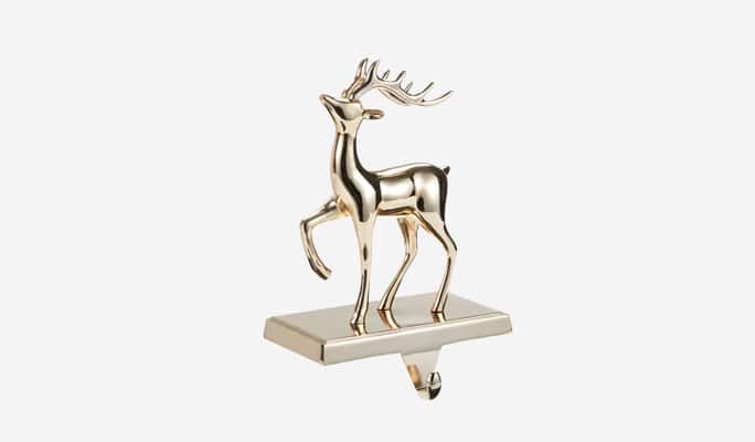 Gold deer stocking holder