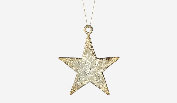 CANVAS Gold foil star ornament