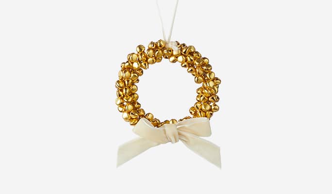 CANVAS Gold wreath ornament