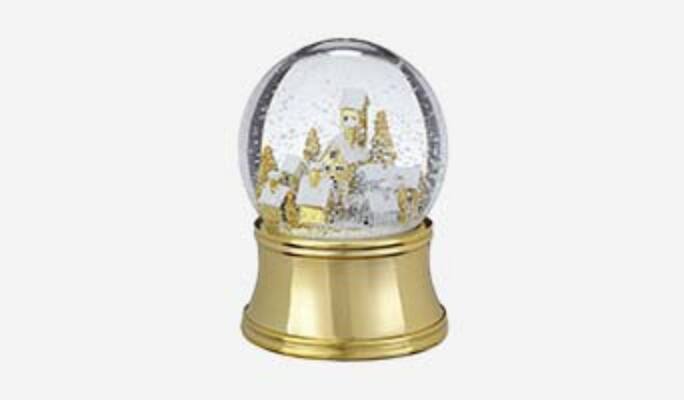 Boule neigeuse CANVAS, collection dorée