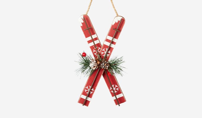 Skis larges CANVAS Collection rouge