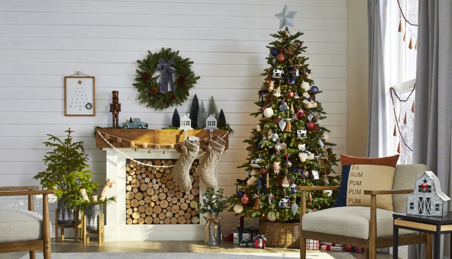 Chambre décorée avec CANVAS Christmas Decor