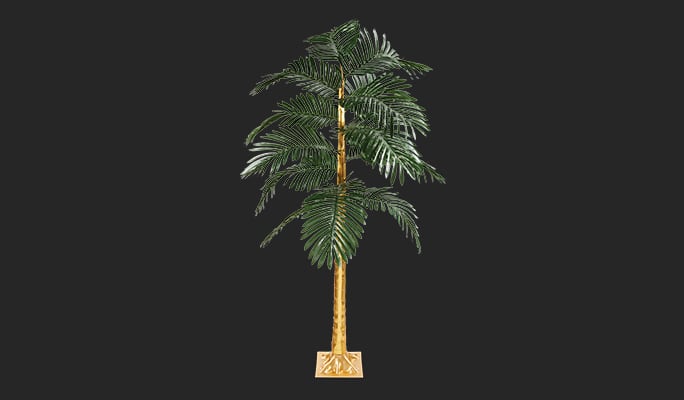 CANVAS LED Palm Tree, 5-ft 9-in