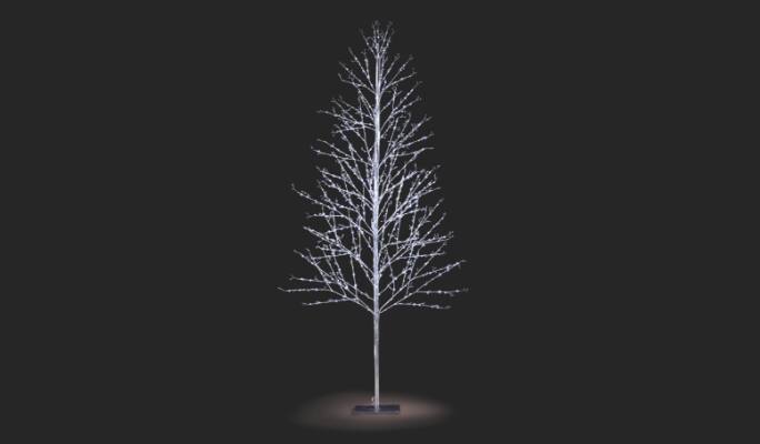 CANVAS Silver Jewelled Tree, 6-ft