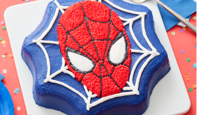 A Spiderman cake