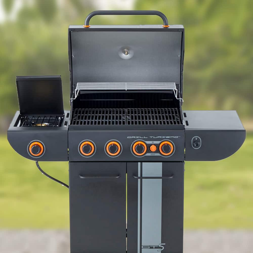 MASTER CHEF 4-BURNER GRILL TURISMO CONVERTIBLE PROPANE BBQ