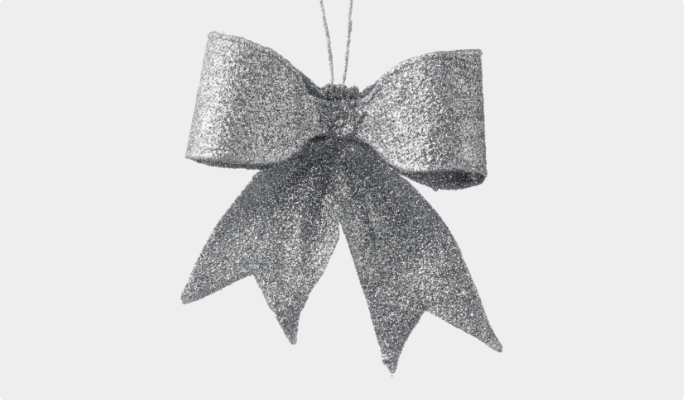 Boucle scintillante CANVAS Collection argentée