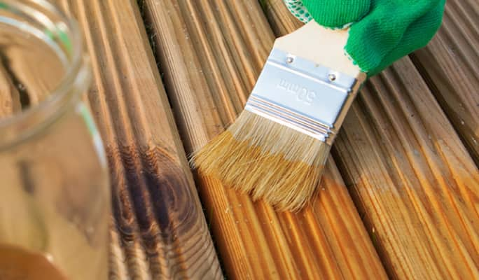 How to stain a deck