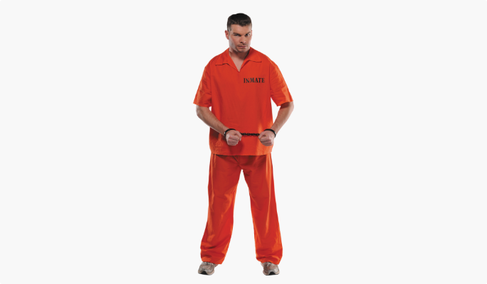 Men's Prison Inmate Costume