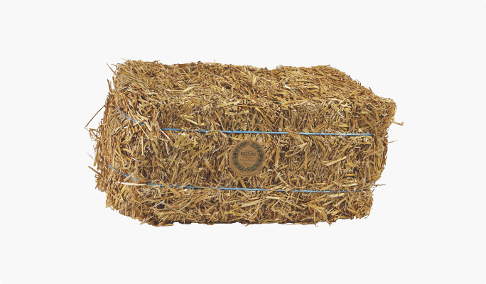 Large bale of straw