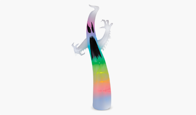 Airblown Colour-Changing Ghost Halloween Inflatable