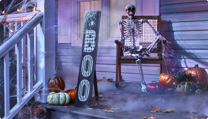 For Living Boo Porch Sign