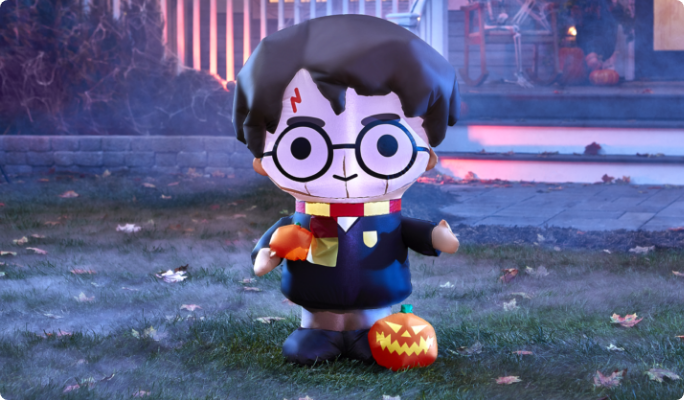 Gemmy Inflatable Harry Potter with Jack-O'-Lantern