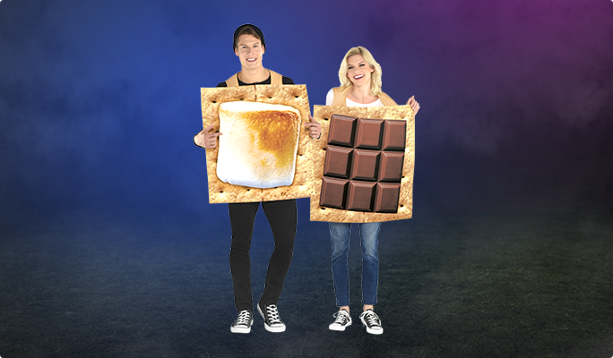 S'mores Snack Couples' Halloween Costume