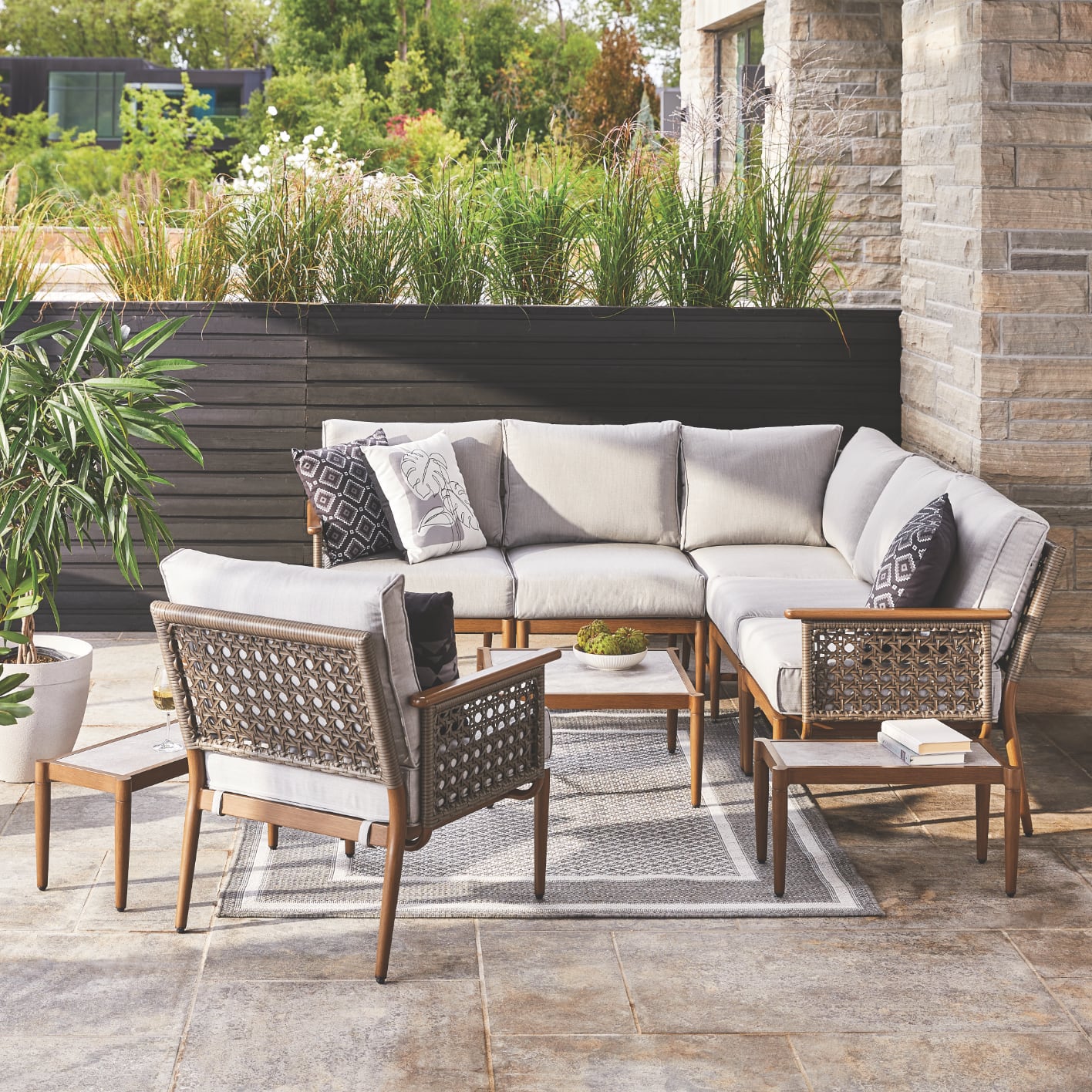 CANVAS BAFFIN CONVERSATION SECTIONAL SET 