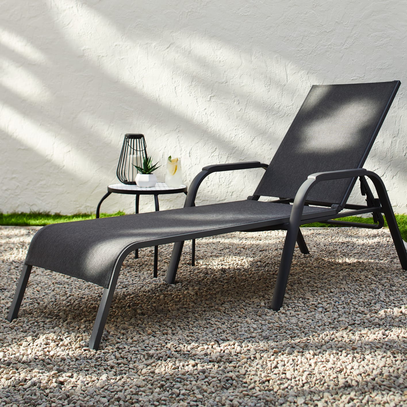 CHAISE LONGUE CANVAS SPRINGBACK