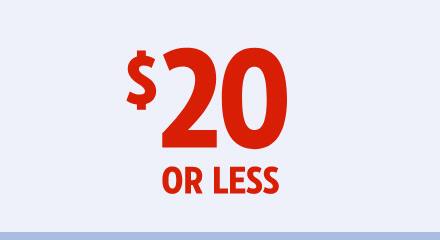 $20 or less