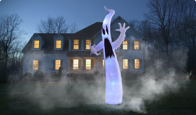 Inflatable Colour Changing Ghost.