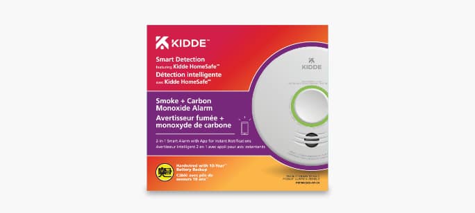 Détecteur intelligent de fumée et de monoxyde de carbone 2-en-1 Kidde