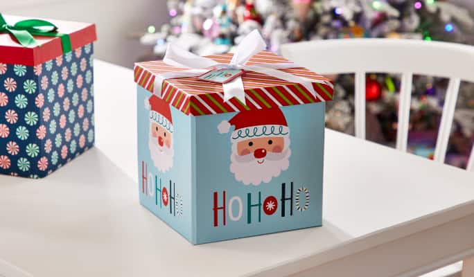 For Living Collapsible Gift Box  Shop For Living Ho Ho Ho Small Collapsible Gift Box now.