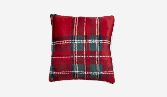 CANVAS Thoughtfully Sourced Plaid Cushion
