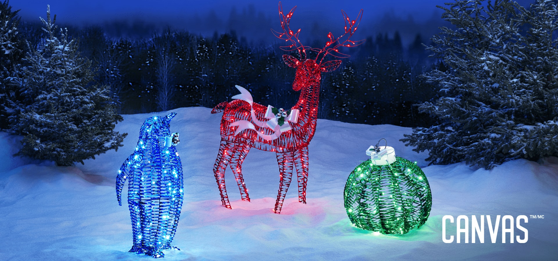 CANVAS Luminescent Christmas Decorations