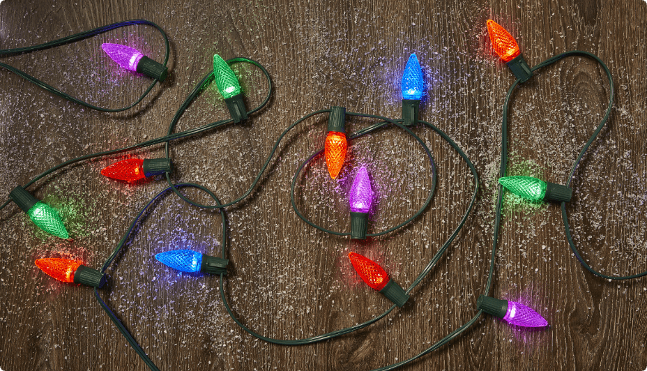 Lumières à DEL personnalisées NOMA Advanced avec des ampoules multicolores