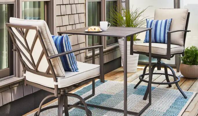 CANVAS Fairview Collection on patio.