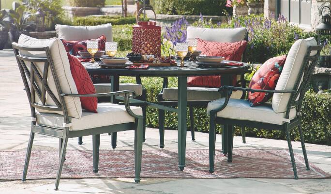 CANVAS Coventry Hills Collection on patio.