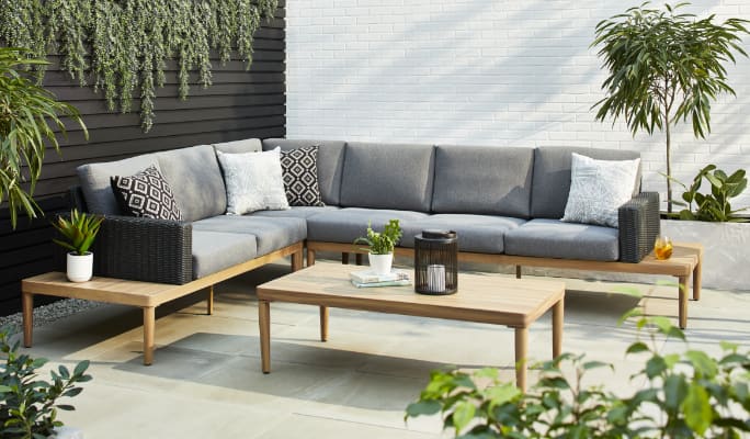 CANVAS Edenvale Collection in  backyard.