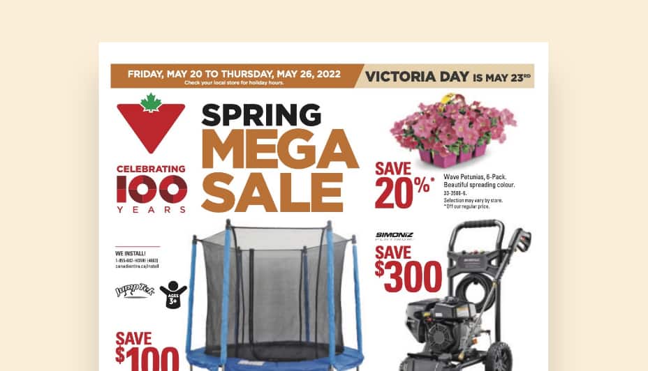  Canadian Tire Flyer front cover