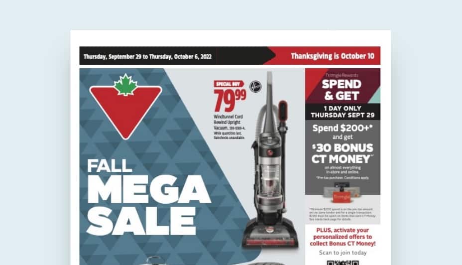  Canadian Tire Flyer Cover