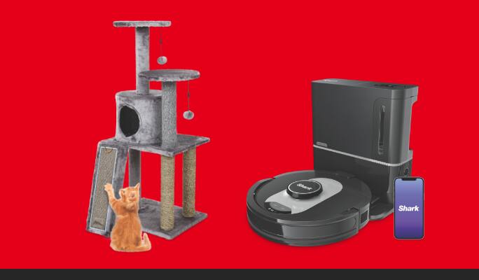 Shark AI Self-Empty XL Robot Vacuum Cleaner  Cat Craft Cat Tree Playset