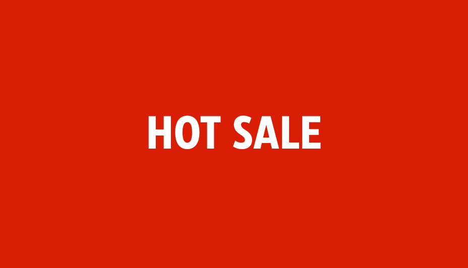 Hot Sale banner on red background 