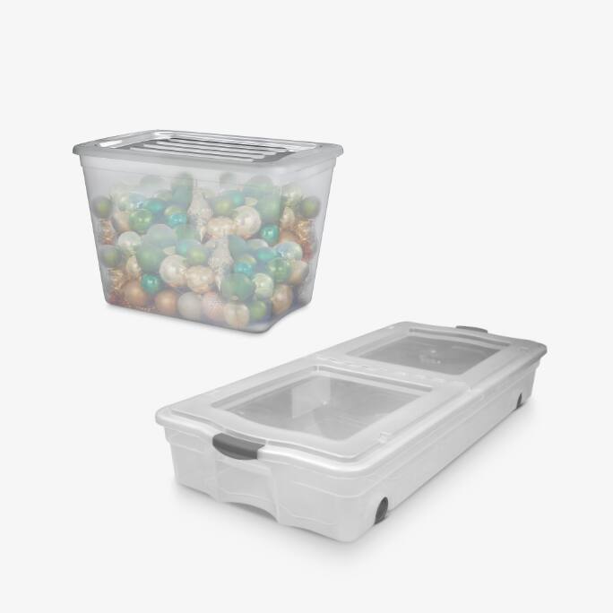 type A Transparent Stackable Storage Box   type A Clarity Transparent Under the Bed Storage Box