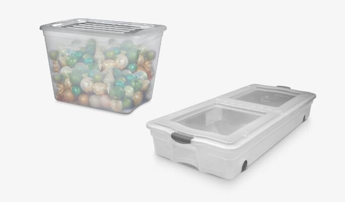 type A Transparent Stackable Storage Box   type A Clarity Transparent Under the Bed Storage Box
