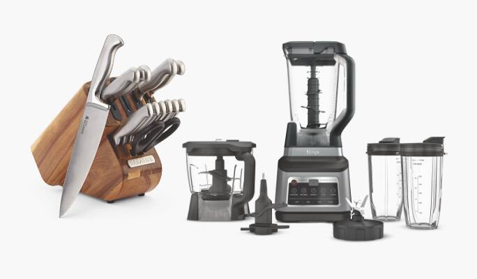 Sabatier Knife Block Set  Ninja Professional Food Processor
