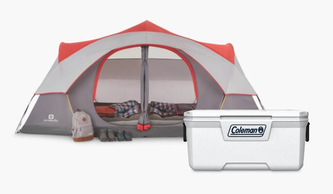 Coleman Marine Cooler  Outbound 8-Person Tent 