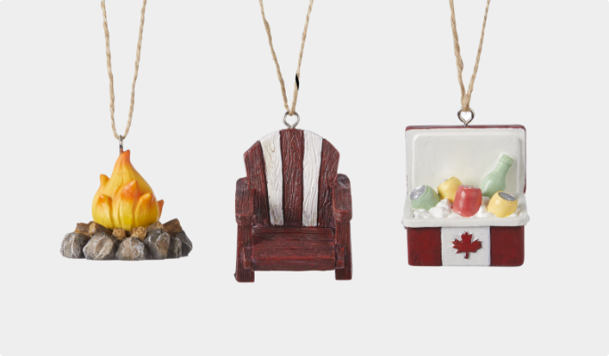 CANVAS Canadiana Mini Chair, Fire Pit and Cooler Set