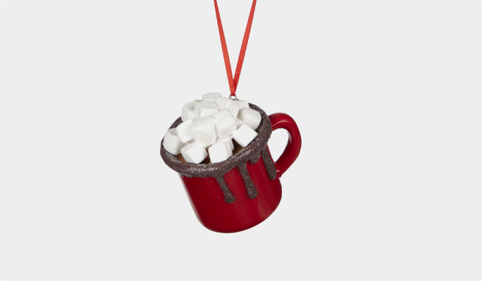 CANVAS Hot Chocolate Cup Ornament 
