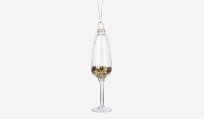 CANVAS Champagne Glass Ornament 