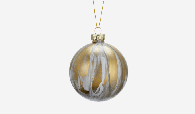 CANVAS Marble Ball Ornament