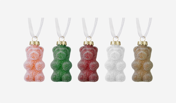 CANVAS Gummy Bears Ornament, 5-pk