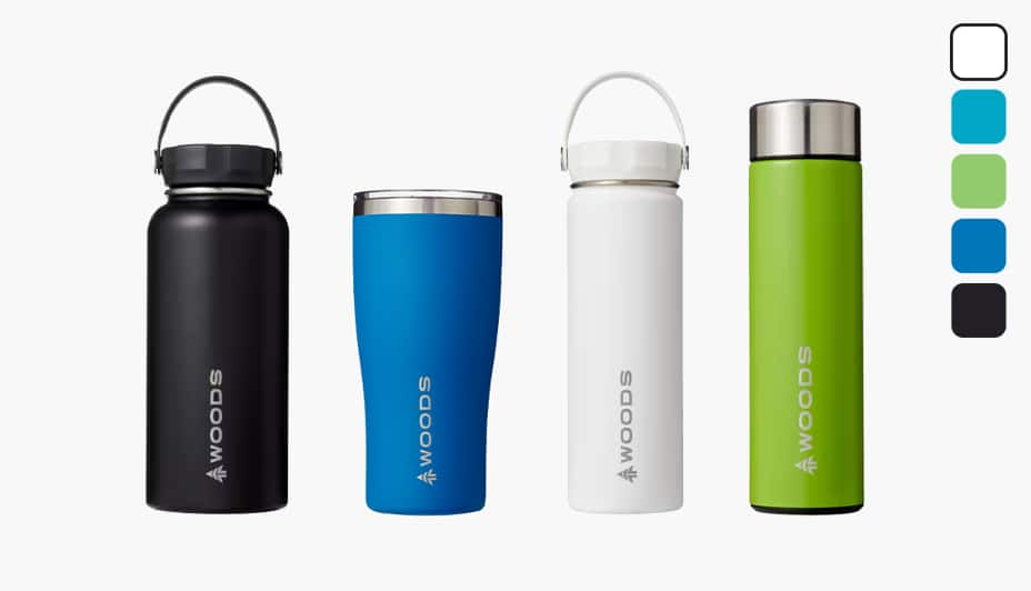 Woods water bottles and tumblers