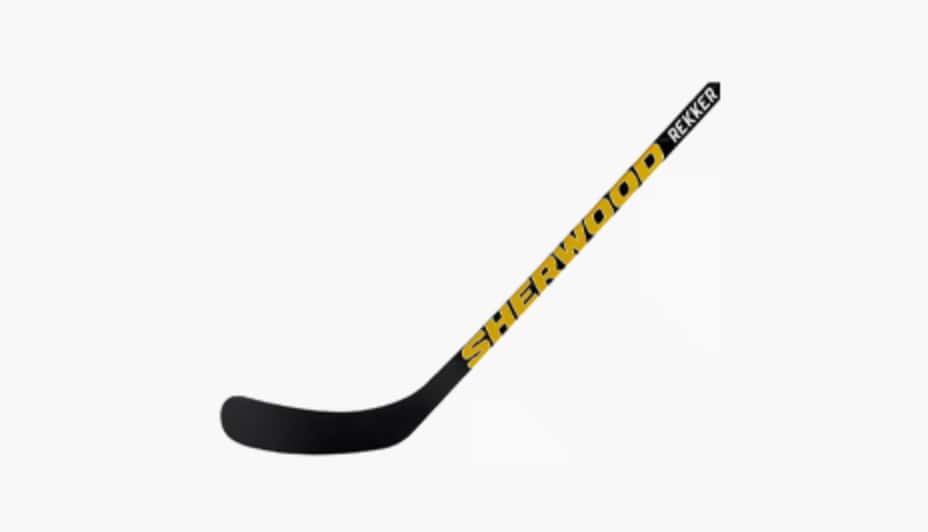 A Sherwood Rekker hockey stick. 
