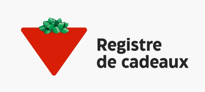 Le logo du Registre de cadeaux de Canadian Tire.
