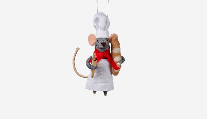  CANVAS Baker Mouse Ornament