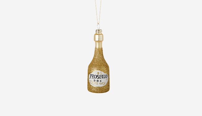  CANVAS Prosecco Bottle Ornament