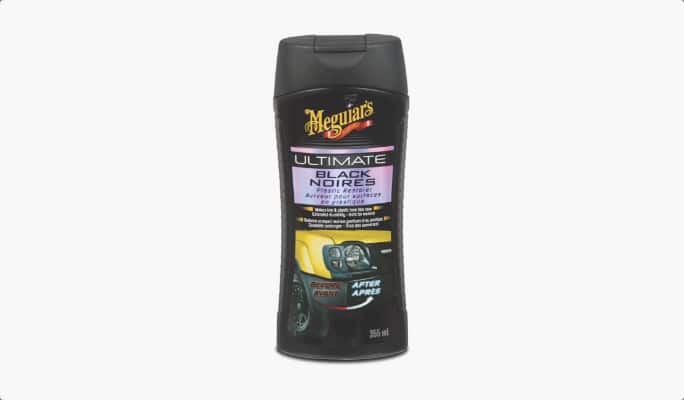 A bottle of vehicle bumper and trim cleaner.